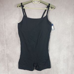 Gap Body Bodysuit Womens Large Black Shapewear One Piece Adjustable Straps